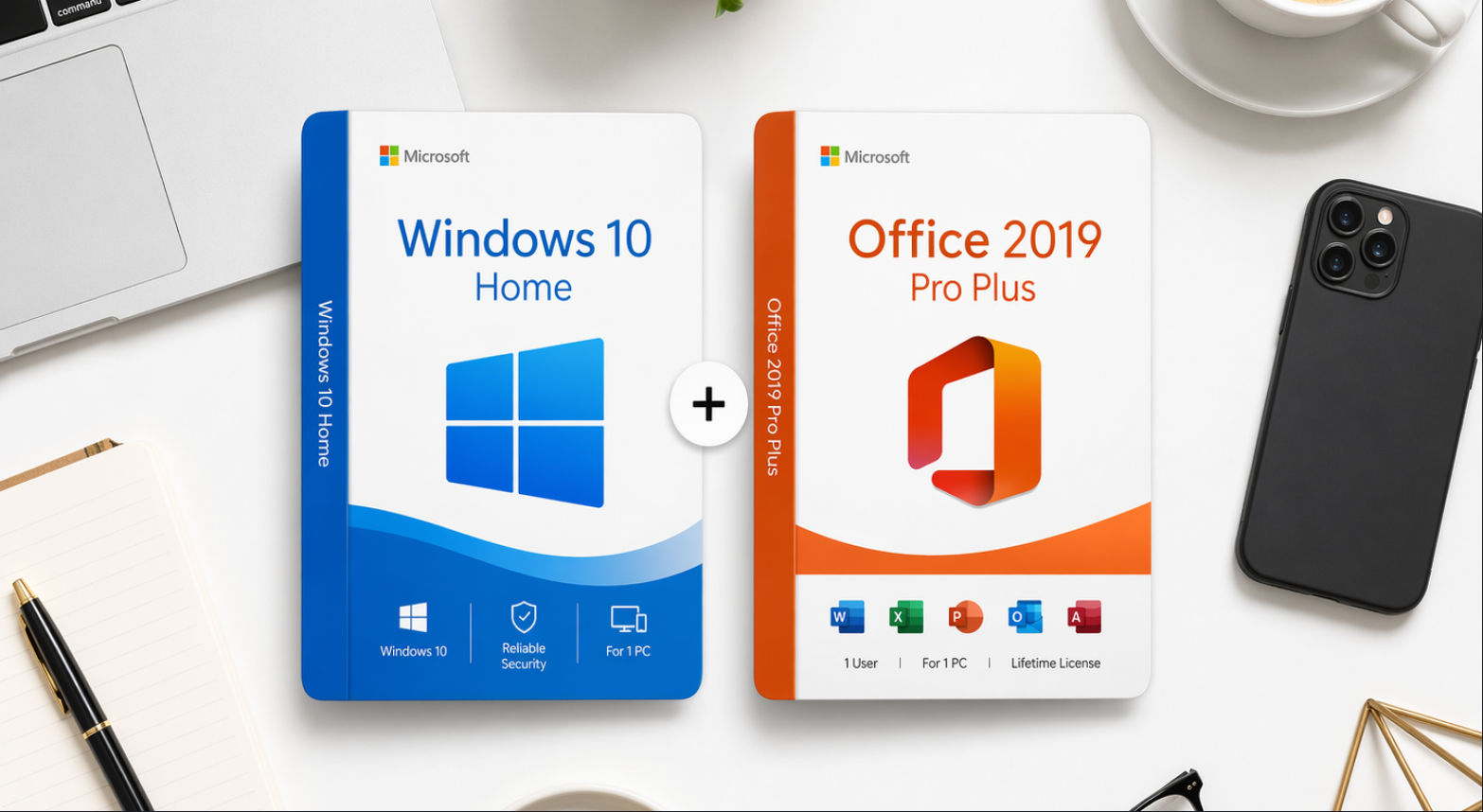 Windows 10 Home + Office 2019 Pro Plus - 2 Windows 10 Home + Office 2019 Pro Plus - key4gg.com - 2