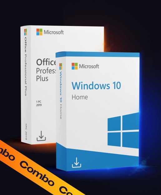 Windows 10 Home + Office 2019 Pro Plus Combo