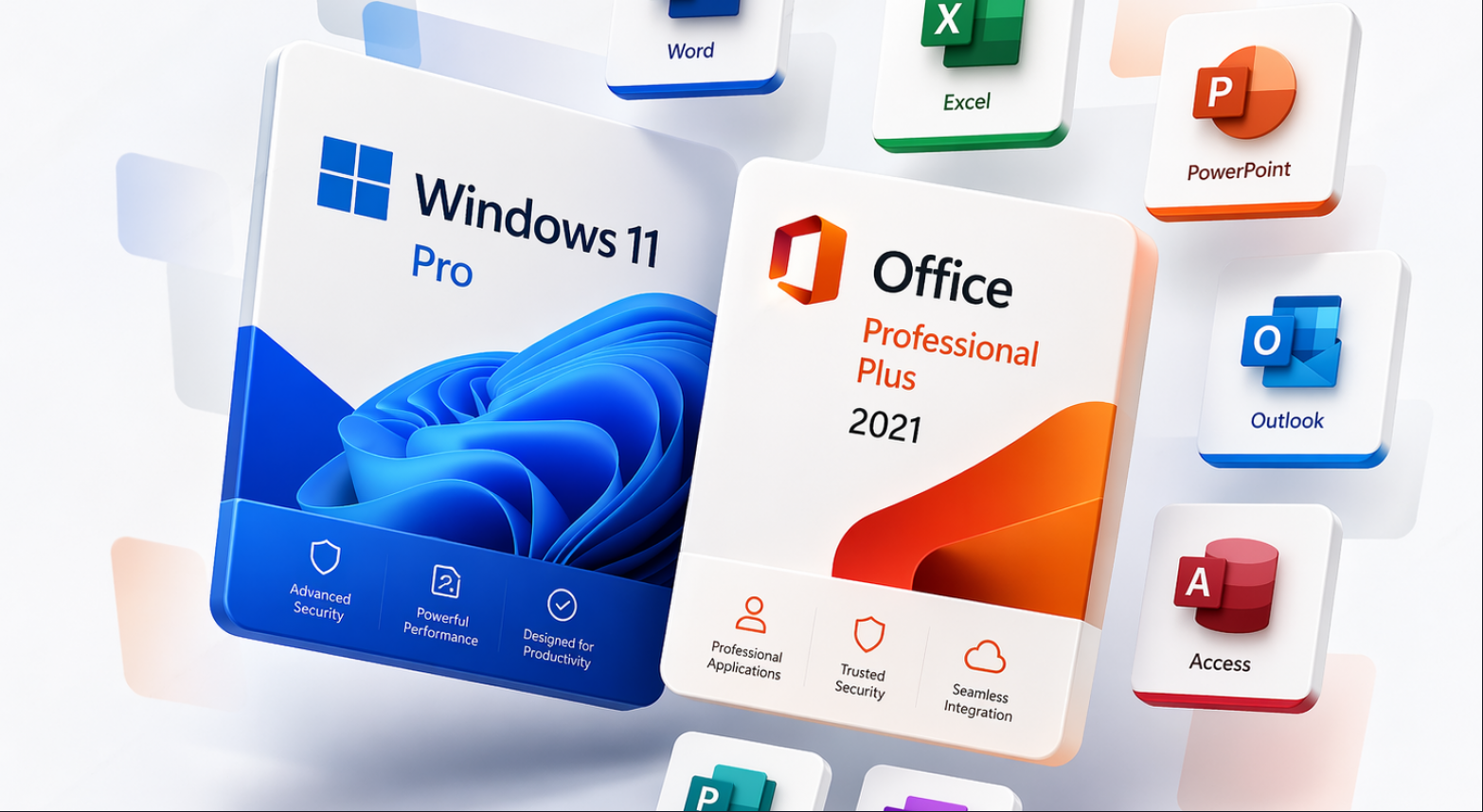 Windows 11 Pro + Office 2021 Pro Plus - 1 Windows 11 Pro + Office 2021 Pro Plus - key4gg.com - 1