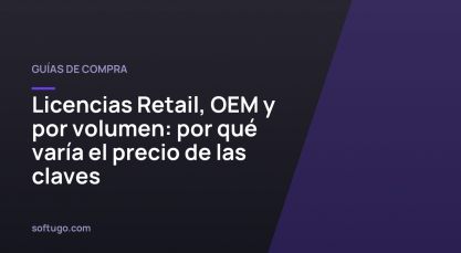Licencias Retail, OEM y por volumen: por qué varía el precio de las claves
